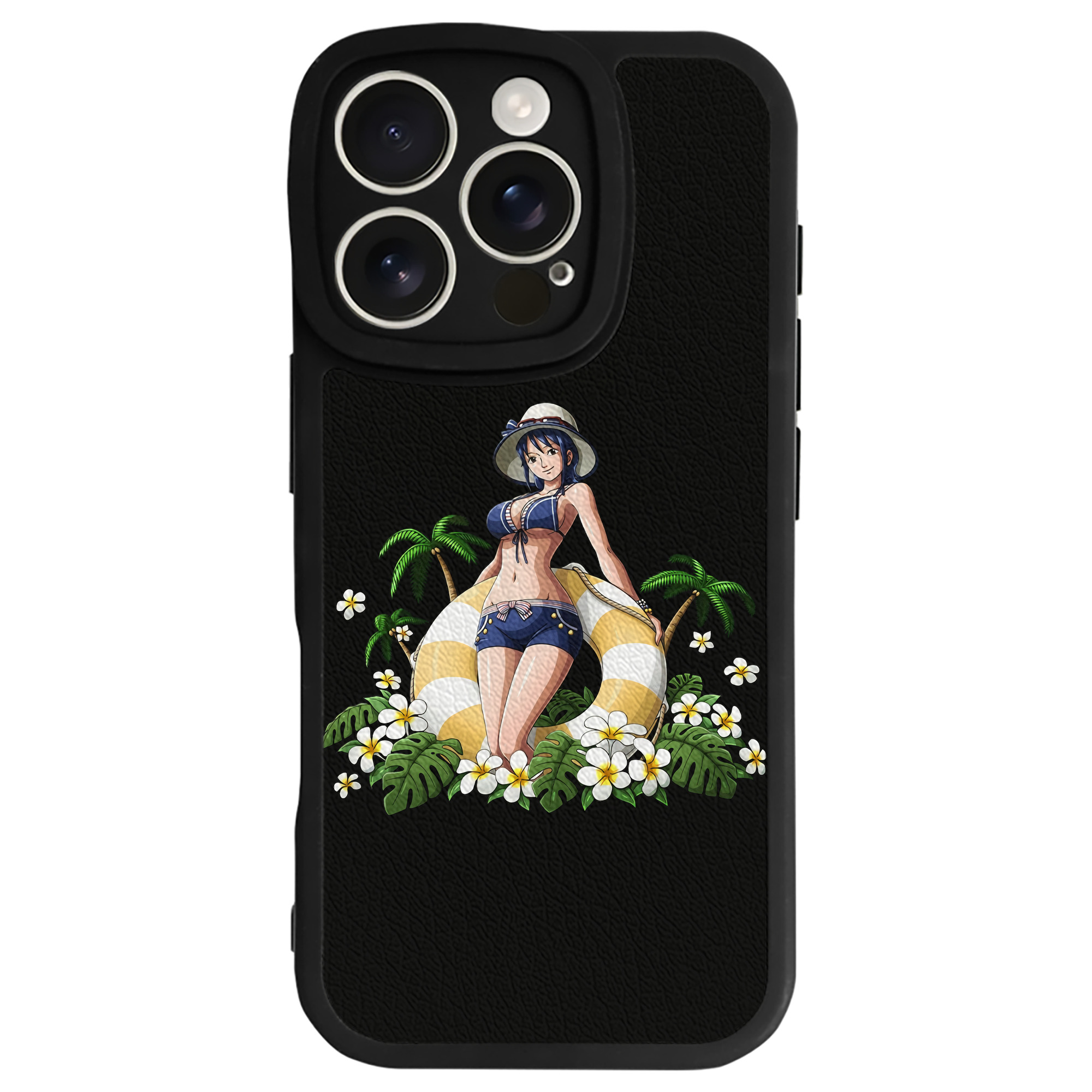 （画像用） ワンピース ニコ・ロビン ONE PIECE Nico Robin 【iPhone 16シリーズ対応】シリコンスマホケース（レザー調） 材質：シリコン